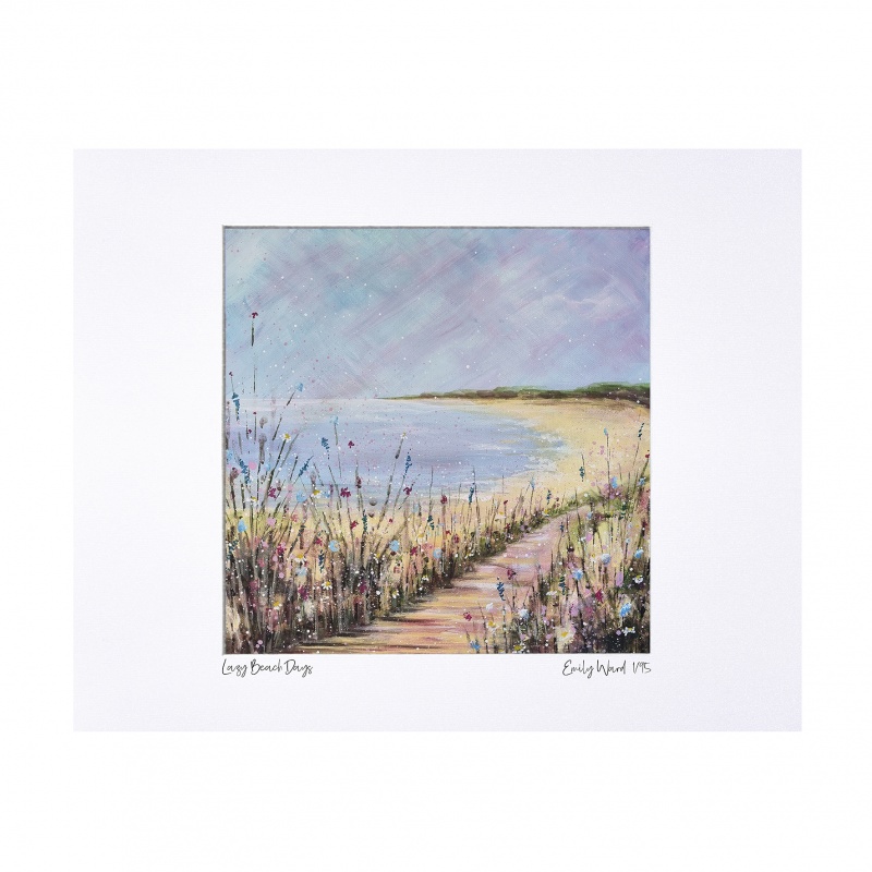 Lazy Beach Days Limited Edition Print with Mount